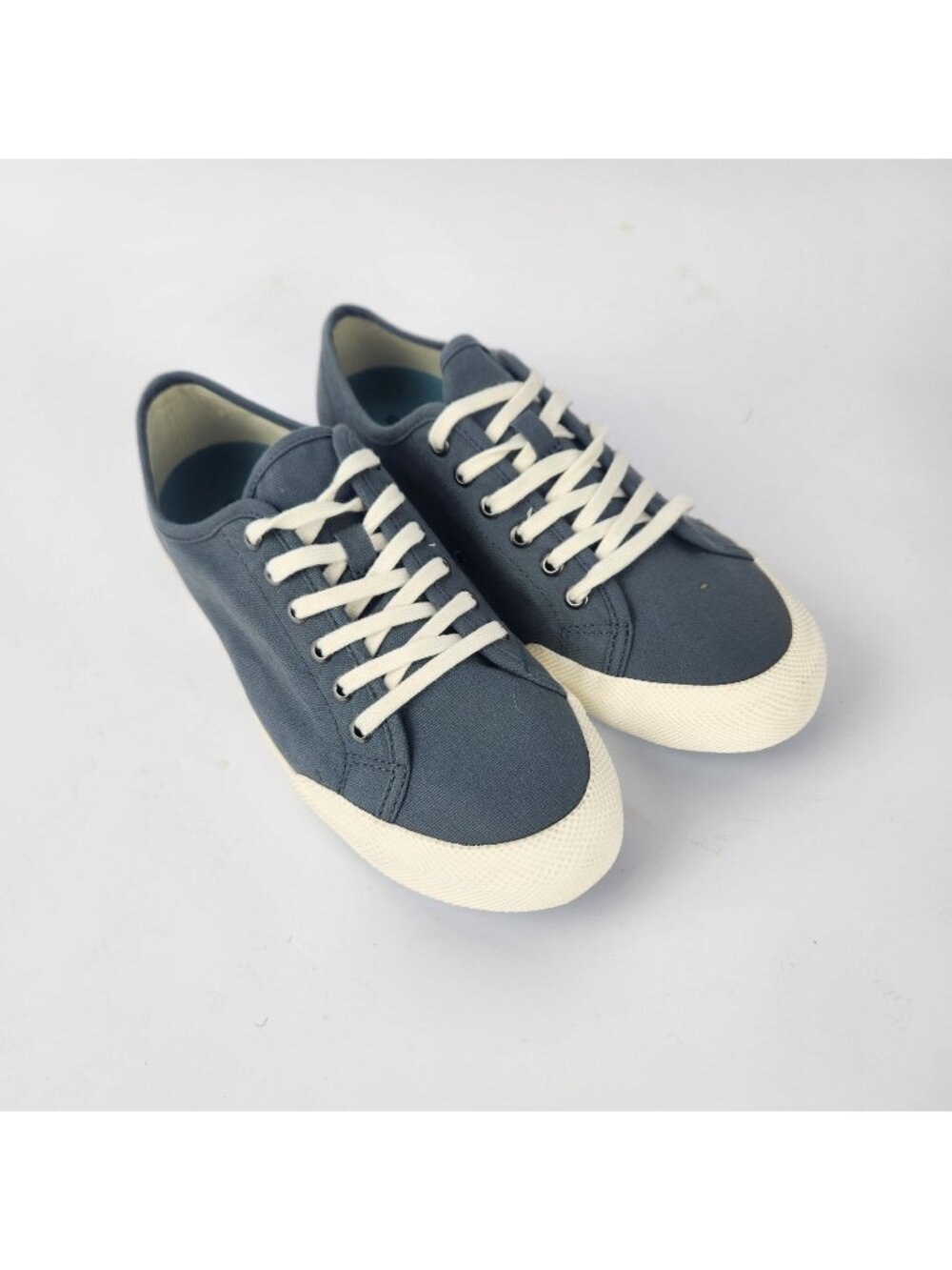 SeaVees Monterey Sneaker Standard Womens 8.5 Denim Blue Lace Up